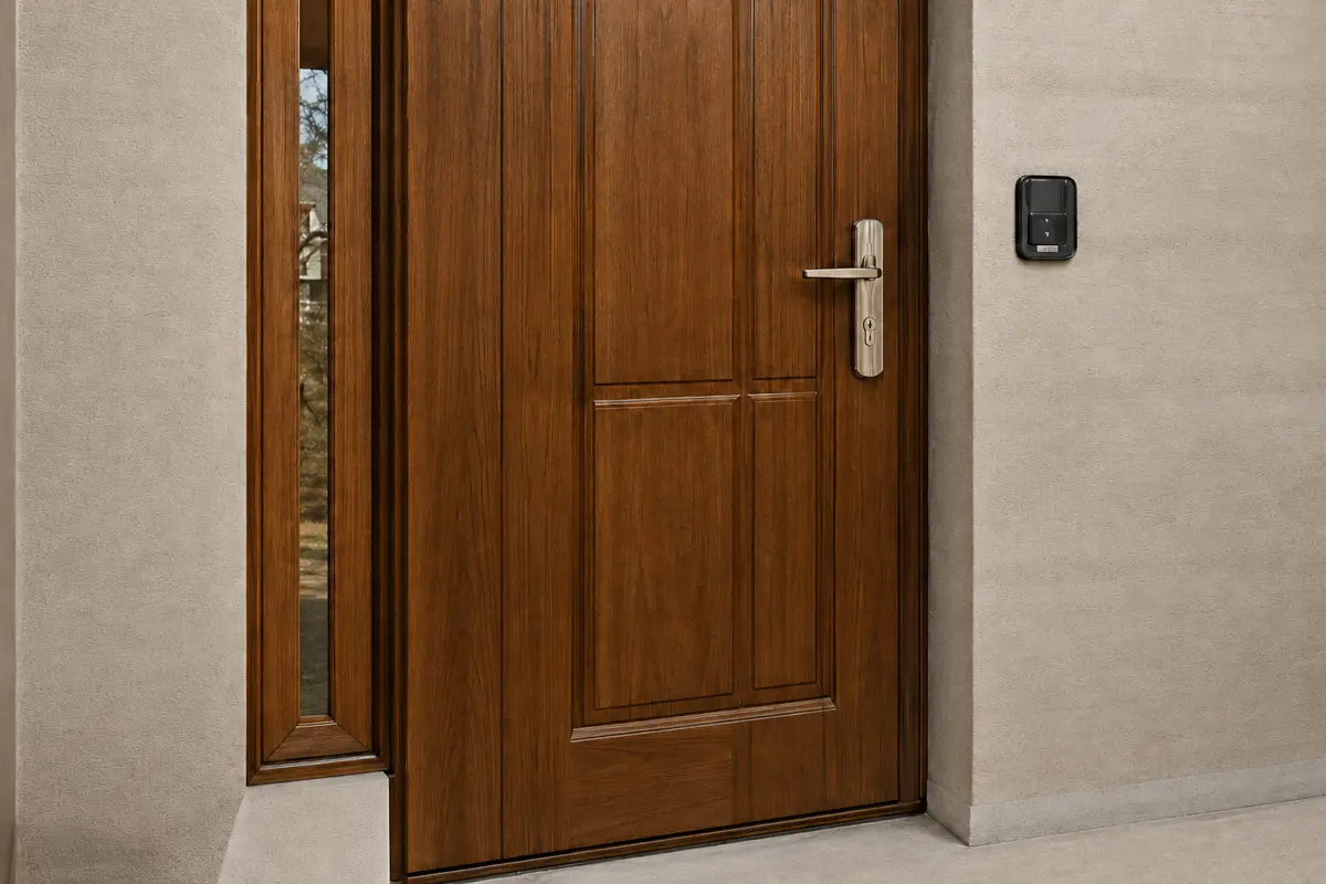 Porta d’ingresso moderna con finitura coordinata